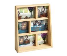 Walther Design Rustic Marcos de Fotos, Naturaleza, 3X 10x15 cm / 3X 10x10 cm