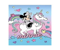 Faro Manta de Invierno Manta Minnie y Unicornio Disney en Pail 100 x 140 cm