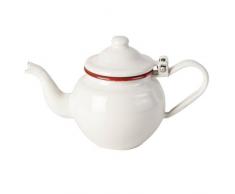 IBILI Tetera, Acero esmaltado, Blanco, 10x17x10 cm