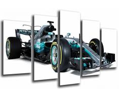 Poster FotogrÃ¡fico Coche Mercedes Formula 1, Hamilton, Bottas 2017 TamaÃ±o total: 165 x 62 cm XXL