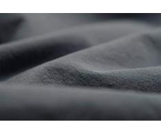 L1NK STUDIO Funda nordica Cama 90 cm Lisa (150x220cm) 100% algodÃ³n (Percal 200 Hilos) Gris