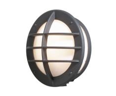 Konstsmide 516-752 Oden - Aplique de Pared (31 x 15 x 31 cm, 60 W, IP23, Aluminio Lacado), Color Negro