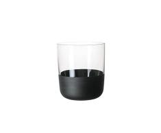 Villeroy & Boch - Juego de vasos para whisky Manufacture Rock, set 4 piezas, cristal con base negra mate, capacidad 250ml