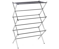 AmazonBasics - Tendedero plegable, cromado