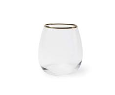Excelsa Gold - Juego de 6 vasos de agua, cristal