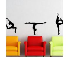 Ambiance-Live Adhesivo de Pared Serie de gymnastesÂ -Â 70Â x 55Â cm. Plata