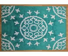 Aratextil Duna Alfombra Infantil, Algodón, Acqua, 120x160 cm