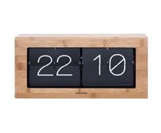 Karlsson KA5642WD - Reloj de Pared para Mesa (tamaÃ±o XL, Madera, 17,5 x 37 x 9 cm), Color marrÃ³n