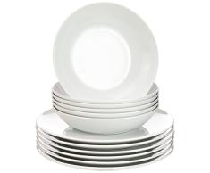 Vivo Villeroy & Boch Group - New Fresh Basic, Vajilla de cafÃ©, 18 piezas, Porcelana, Blanco