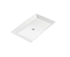 ASA 250Â Grados Plus de Servir/ESS Plato, Porcelana, Blanco, 27Â x 17Â x 2.5Â cm