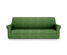 PETTI Artigiani Italiani - Fundas Sofa, Fundas de Sofa, Funda Sofa 3 Plazas, Verde, Fundas Sofa Elasticas, Tejido Jacquard, 100% Made in Italy