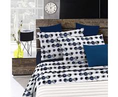 Fantasy sà bana de Cama de fantasÃa en Microfibra Impresa, Blanco Optical, Doble