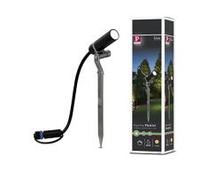 Paulmann 93997 Foco exterior Plug & Shine Plantini 3000 K 2,5 W 24 V 40° antracita aluminio 93997 Luminaria exterior, iluminación con focos, proyector, luminaria de jardÃn