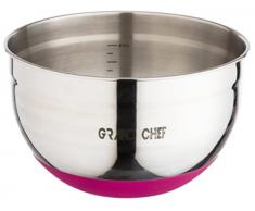Art&Cuisine 5166 - Ensaladera (acero inoxidable, 24 cm), color rojo