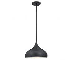 Westinghouse Lighting One-Light Indoor Pendant Lámpara de Techo, Negro