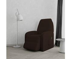 Italian Bed Linen CubresillÃ³n reclinable âLeslieâ, Lienzo, Marron, Medida estÃ ndar