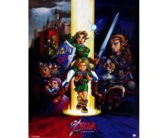 Pyramid International Ocarina de Tiempo la Leyenda de Zelda Mini Póster, plástico/Vidrio, 40 x 50 x 1,3 cm