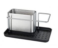 Wenko Orio-Escurridor para Fregadero (Acero Inoxidable) Plateado Mate, Dimensiones: (B x H x T): 21 x 10,5 x 12 cm, Metal (54709100)