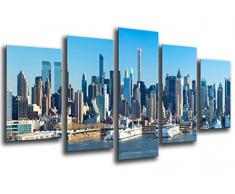 Poster Fotográfico Paisaje Ciudad Rascacielos Tamaño total: 165 x 62 cm XXL