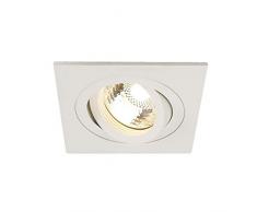 Slv Blanco New TRIA 1 / Foco, luz de inundación, proyector Techo, luminaria empotrable led, iluminación de Interior / GU10 50 W