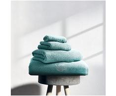 Gaveno Cavailia Juego de 3 Toallas de Pescado Bordadas, 450 g/mÂ², Toalla de baÃ±o sÃºper Suave Absorbente, algodÃ³n Egipcio, Aguamarina, 80 x 140 cm