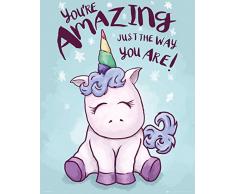 GB Eye LTD, Unicornio, Amazing, Mini Póster 40x40 cm, Madera, Vario, 65 x 3,5 x 3,5 cm