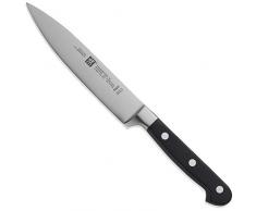 ZWILLING Cuchillo para carne, Longitud de la hoja: 16 cm, Hoja grande, Mango especial de acero inoxidable/plÃ¡stico, Profesional S