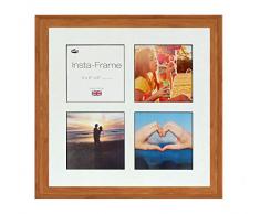 Inov8 16 x 40,64 cm Insta-Frame Austen Marco para Instagram 4/de Estampado a Cuadros de Fotos con paspartú Blanco y Negro con Borde, Madera de Pino