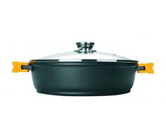 Ibili 461024 â Olla con tapa, Aluminio fundido, negro, 32 x 32 x 9 cm