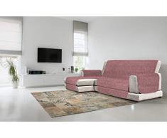 Italian Bed Linen Cubierta de sofá Anti-Deslizamiento Confort con chaiselongue,290cm, Burdeos