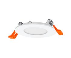 LEDVANCE LED SPOT INTEGRATED SLIM Ã 12cm, foco empotrado para todos los espacios interiores, 4.5W, 4000K, 240V, diseÃ±o moderno plano, incl. dispositivo de sujeciÃ³n, blanco