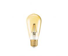 Lámpara Osram LED Vintage Edition 1906, en forma de Edison con casquillo E27, no regulable, 2,8 vatios, blanco claro y cálido - 2500 Kelvin, 1 paquete