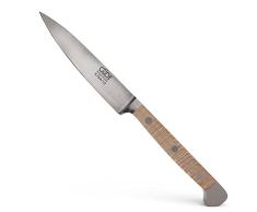 GÃDE Solingen - Cuchillo mechador forjado, 10 cm, madera de sicomoro, ALPHA-PLATANE - doble virola, Hecho a mano en Alemania