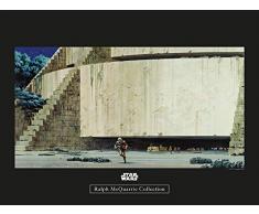 Komar Wandbild Von Star Wars Classic RMQ Yavin Temple | Kinderzimmer, Jugendzimmer, Dekoration, Kunstdruck | ohne Rahmen | WB165-40x30 fotomural, carbÃ³n