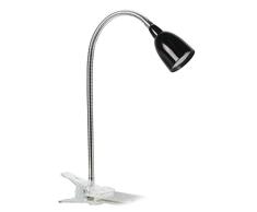 F-Bright Led Flexo Led SujeciÃ³n con Pinza 3w 6400k, 3 W, Negro