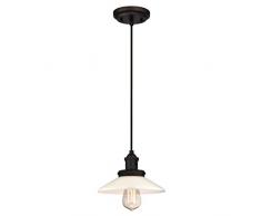 Westinghouse Lighting One-Light Indoor Pendant Lámpara de Techo, Bronce Aceitado, 145 cm