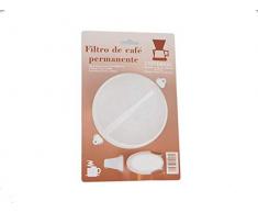 Filtro Permanente para Cafetera Filtro CafÃ© Permanente Tradicional Americana 1 Unidad | Universal | Nylon | Larga duraciÃ³n | Reutilizable | Dimensiones 11.9 x 11.2 x 8.3 cm, PlÃ¡stico, Blanco