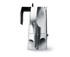 Alessi Ossidiana MT18/6 - Cafetera para Café Exprés de Diseño en Aluminio Fundido, 6 Tazas