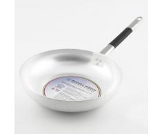 Ollas Agnelli Pan evasÃ© Alto Saltar, Aluminio, 3 mm de Espesor, con Mango de Acero Inoxidable Cool, de Plata, 32 cm