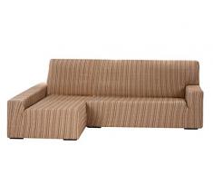Funda Elástica para Sofá Chaise Longue, modelo MEJICO, Brazo Izquierdo, color DORÉ, Tamaño desde 240 a 280 cm