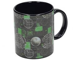 SD toys Wars Taza Death Star, Cerámica, Negro, 13 cm