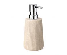 TATAY 6360200 - Colección Saigon, Dosificador de jabón líquido de poliresina beige, 7.7 x 7.7 x 16.6 cm