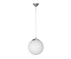 Wofi, 6248.01.64.0250 - Lámpara de techo colgante (bombilla incandescente, 60 W), color gris
