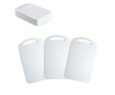 Plastic Forte Tabla de Cortar (Plástico, Tamaño Mediano, Tamaño Grande), Blanco, 24.5 X 15