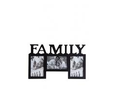 Marco De Fotos Triple Fam 10x15 / 15x10 Negro
