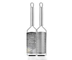 Microplane Serie Profesional Rallador Grueso, Acero Inoxidable, Plata, 33x7.5x1.92 cm