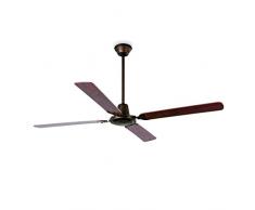 Faro Barcelona 33111 - MALVINAS Ventilador de techo sin luz, acero inyectado y palas de madera ply