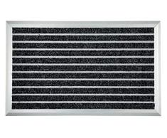 ASTRA 1880030040 - Exclusivo Felpudo de Aluminio para Puerta, sumamente Resistente, 45Â x 75Â cm, Color Antracita