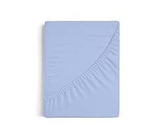 Burrito Blanco | SÃ¡banas bajeras 105x190/200 cm | Cama de 105 cm(+ Medidas Disponibles) | Tejido de AlgodÃ³n 100% | DiseÃ±o A8 Azul