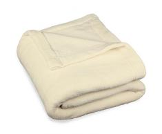 CelinaTex Manta, dÃ­a/Manta, Montreal, de Forro Polar de Microfibra, poliÃ©ster, Blanco, 150 x 200 cm